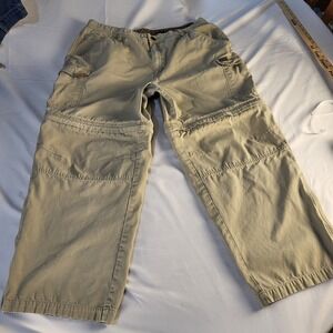 Gander Mountain Guide Series Men's 35"×27" Khaki Cargo Pants w/detach Pant Leg